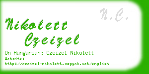 nikolett czeizel business card